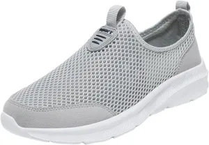 Women's Slip On Sneakers Lightweight Breathable Running Shoes for Men Dressy Woman Shoes Casual Black Sneakers Steel Toe Tennis Shoe Trainers Shoe