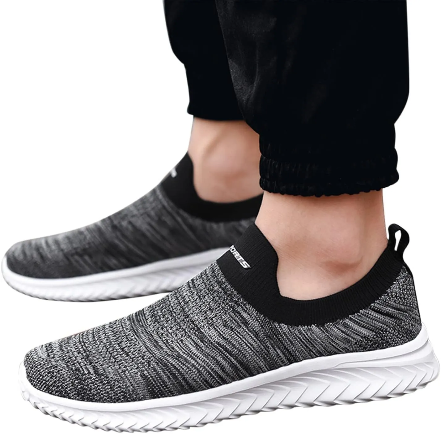 Womens Slip on Walking Shoes Comfort Lightweight Non Slip Work Shoes Women Jogging Men's Shoes Casual Men's Fashion Sneakers Slip On Tennis Shoe Loafers Casual Slip On