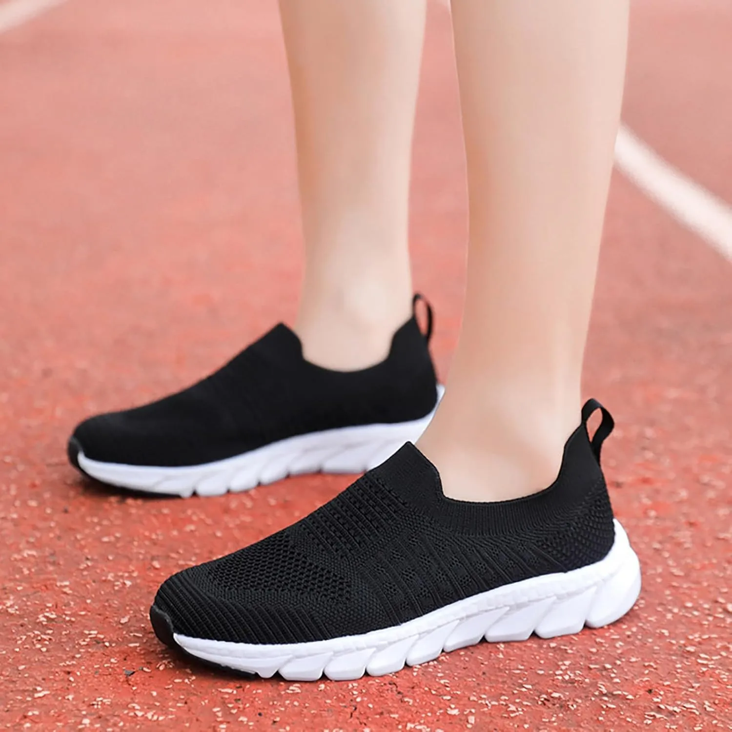 Womens Slip on Walking Shoes Comfort Lightweight Womens Tennis Shoes Food Service Shoes Dressy Casual Slip On Sneakers Waterproof Tennis Shoe Loafers Casual Slip On