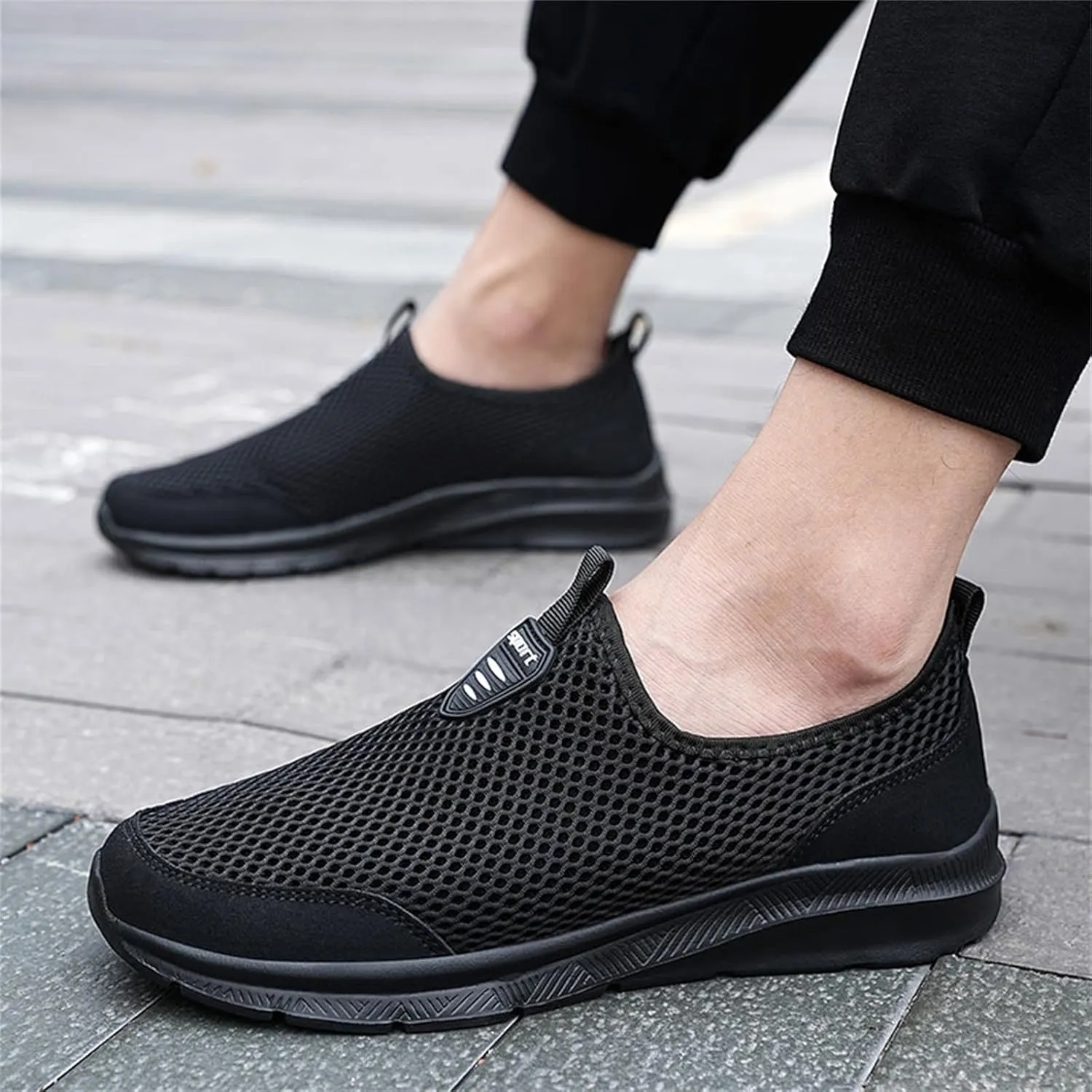 Womens Slip On Walking Shoes Non Slip Running Shoes Non Slip Work Shoes Women Casual Men's Casual Shoes Walking Sneakers Slip On Tennis Shoe Loafers Casual Slip On