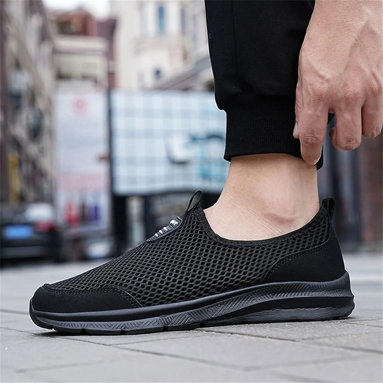 Womens Slip On Walking Shoes Non Slip Running Shoes Non Slip Work Shoes Women Casual Men's Casual Shoes Walking Sneakers Slip On Tennis Shoe Loafers Casual Slip On