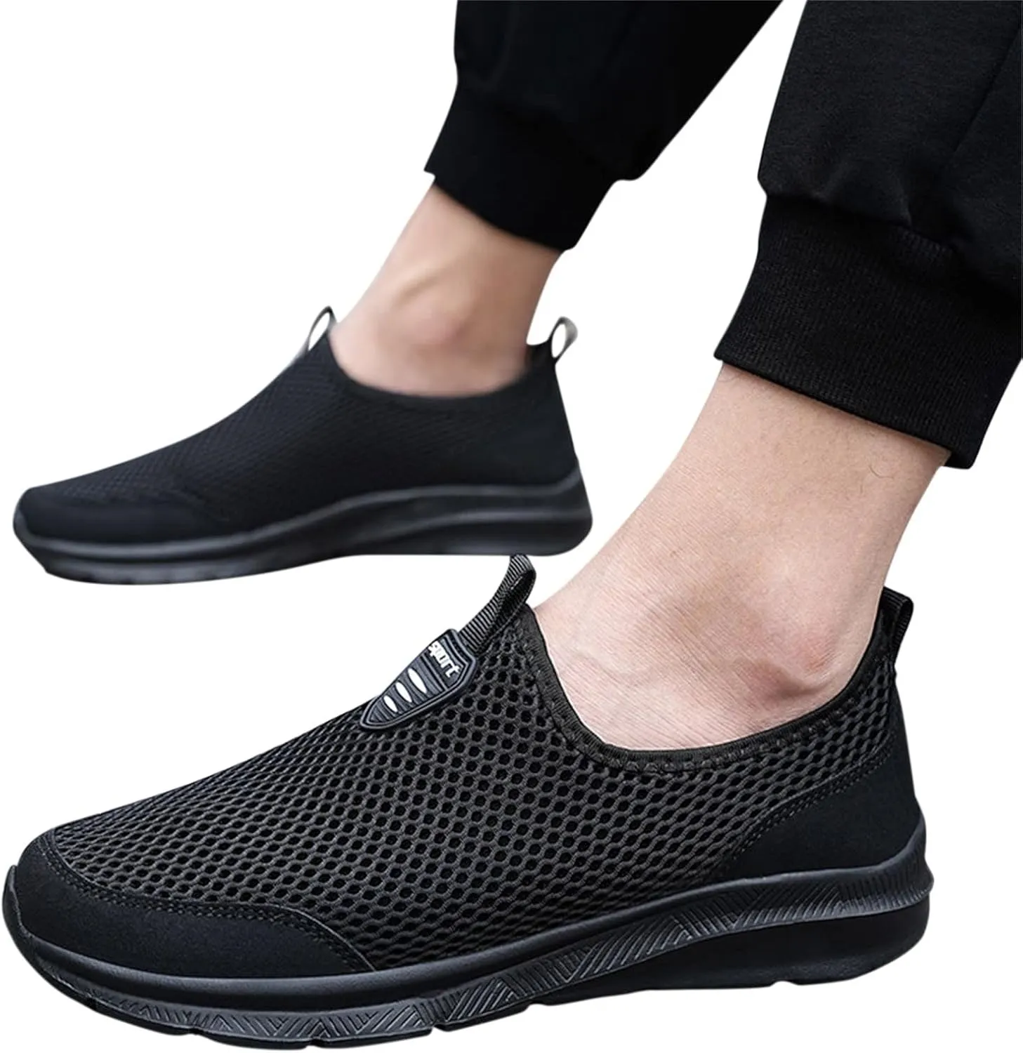 Womens Slip On Walking Shoes Non Slip Running Shoes Non Slip Work Shoes Women Casual Men's Casual Shoes Walking Sneakers Slip On Tennis Shoe Loafers Casual Slip On