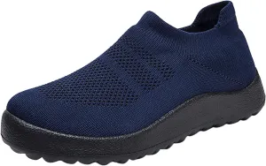 Womens Slip On Walking Shoes Non Slip Running Shoes Non Slip Work Shoes Women Comfort Men Shoes Casual Slip On Sneakers Red Tennis Shoe Loafers Casual Slip On