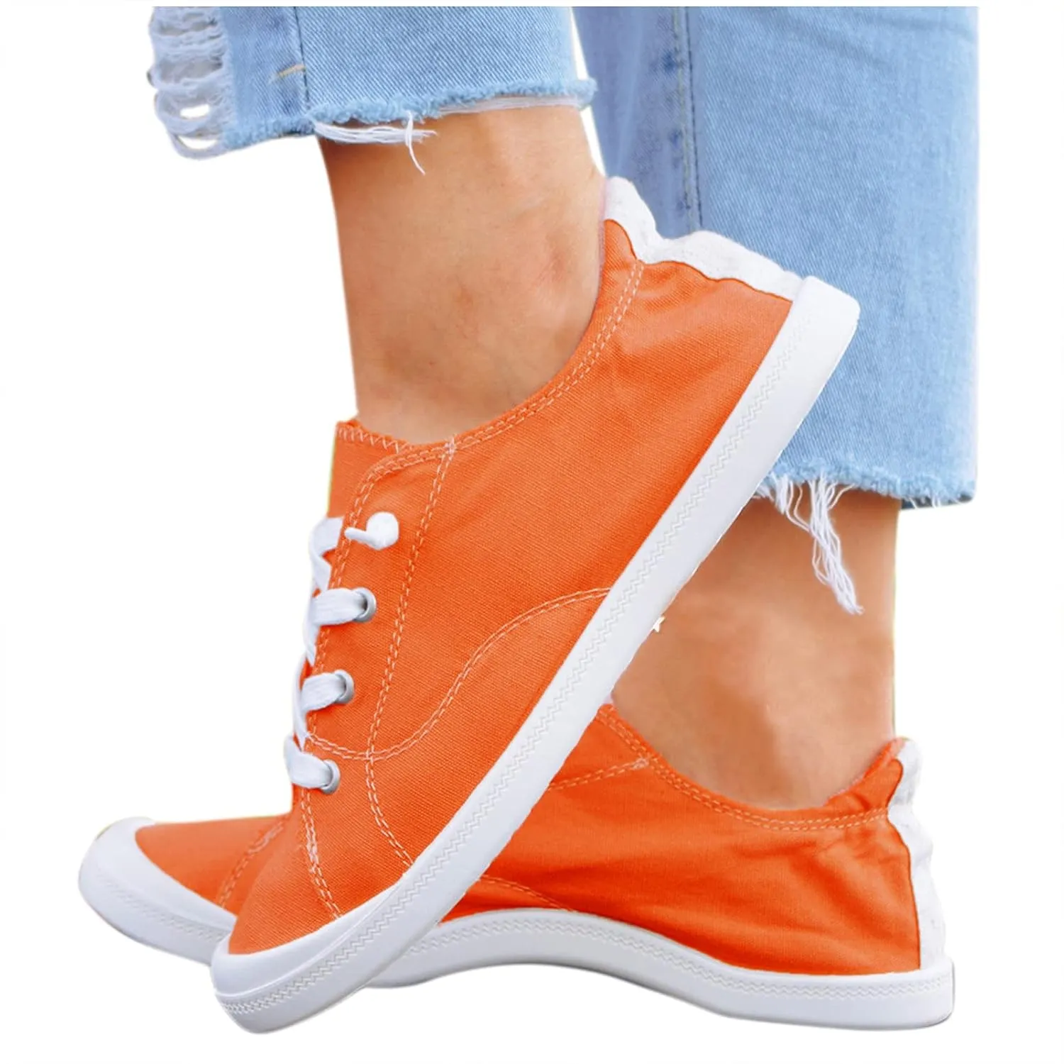 Womens Sneakers Size 11 Walking Zapatos para Mujer Comodos Casuales De CuñA Bajitos Cerrados Non Slip House Shoes for Women Elderly Womens White Sneakers Slip On Tenis OrtopéDicos para Mujer Blanco