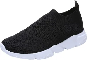 Women's Sneakers Wide Width Comfy Walking Shoes for Women Slip On Slip On Shoes for Elderly Women Wide Width Womens Sneakers Black Sole Slip On White Sneakers Women Fashion